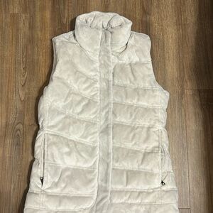 Athleta XXS bone soft(fur like material) goose down used once